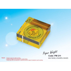 PW 211 Crystal Paper Weight